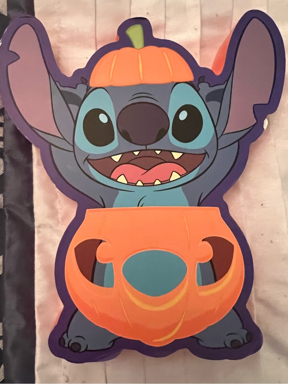 Disney Orange Stitch Silhouette Wall Hanging